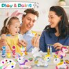 SpringFlower Unicorn Gift Toys for 3 4 5 6 7 8 Years Old Girls - Unicorn Arts and Crafts Painting kit Including 8 Cute Looking Unicorn Figures, DIY Creative Toy Gift for Kids