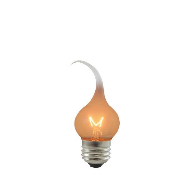 2PK Bulbrite 411007 SF/7.5S11 7.5-Watt Incandescent Silicone Dipped S11 Chandelier Bulb, Medium Base