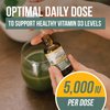 Plant-D3 Organic Vitamin D3 5000 IU - Vegan, Max Strength Sublingual Liquid D3 Drops - 200% Higher Absorption - 100% Plant-Based Cholecalciferol Form - Adjustable Dosing for All Ages (1oz Liquid)