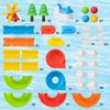 Bath Toys, DIY Fun Splicing Tracks Bath Toys, Bathtub Bath Toys, Scene Building Bath Toys for Kids Toddler, Christmas Birthday Gift for Boys Girls