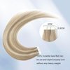 Sixstarhair Tape In Hair Extensions Natural Remy Human Hair with Beautiful Color, Light Chestnut Brown Mixed with Platinum Blonde Silky Straight Real Human Hair [Color P8-60#-20 inch]