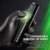 Ambition Torden Wireless Tattoo Machine with Brushless Motor - 2400mAh Rotary Battery Cartridge Pen with Extra Power Supply Digital LED Display for Professionals and Beginners Tattoo Artists