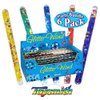 Toysmith Mini Spiral Glitter Wands (6.5 Inches) Complete Gift Set Party Bundle - 6 Pack (Assorted)