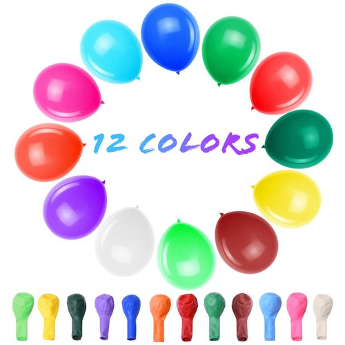 Thickened balloons, 120 PCS Balloons Assorted Colors, Latex Balloons for Kid's Birthday Party, Exquisite Rainbow Balloon, 12 Inches 12 Kinds of Rianbow Colorful Party Balloons Decorations.