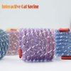 IUHKBH Worbee Cat Springs Toys, Colorful Coil Spring Action Cat Toy Stretchable Pet Play Toy for Cat Kitten (4Pcs, Random Color)