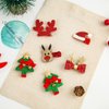 Cute Hair Clips Set for Girls - 6 Pcs Alligator Clips Bows Barrettes Holiday Hair Pins,Ideal Hair Accessories Set,Perfect Gifts for Baby,Toddlers(Christmas-B)