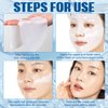 TPILOAW Bio-Collagen Real Deep Mask,Bio Collagen Face Mask Overnight 4PCS Bio Collagen Face Mask，Pure Collagen Films Korean Deep Hydrating Firming Hydrogel Mask