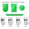 Samll Trash Bags 4 Gallon 丨 100 Count 4 Gallon Trash Bag for 4-6 Gallon Trash Can Liners丨 Small Garbage Bags for Office Bedroom Bathroom Kitchen Household