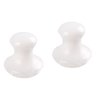 Uonlytech 2Pcs Gua Sha Facial Tools, White Jade Quartz Mushroom Face Massage Gua Sha Rollers Stones Scraping Massage Tool for Women Home Spa
