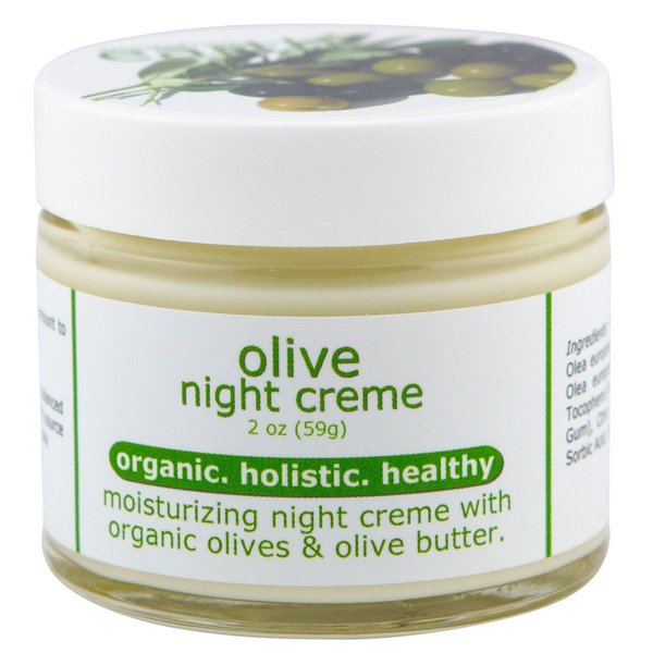 Made from Earth Olive Night Cream - Anti Aging Renewal for Face, Eyes and Neck, 2 oz