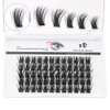 60Clusters 50D Cluster Lashes, Faux Mink Hair Lash Clusters, DIY Eyelash Extension Individual Lashes, DD Curl Mix Length Thin Band False Eyelahs, Easy to Apply at Home