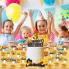 25pcs Construction 3rd Birthday Party Supplies, Dump Truck Excavator Crane Cupcake Toppers Decoration, Construction Theme Happy Birthday Cupcake Toppers Baby Shower Kids Boy Decorations (3rd)