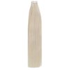 Sunny Tape in Hair Extensions Blonde Human Hair Tape in Extensions Colorful Platinum Blonde Human Hair Extensions Tape ins Platinum Blonde Long Hair 50g 20pcs 24inch