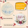 Canlierr 10 Sets Embroidery Kit with Patterns and Instructions DIY Adult Beginner Embroidery Kits for Beginners Adults Embroidery Supplies (Christmas Style)