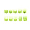 Supreme Trimmer Magnetic Guide Combs for Clippers | CMG100 Hair Clipper Guards, 10 Cutting Lengths | Acid Green