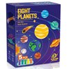 PlayDough Tools for Kid, Planets Theme Dough Set with 5 Color Doughs 8 Planets and a Rolling Pin, Best Art Toys Gift for Age 3+