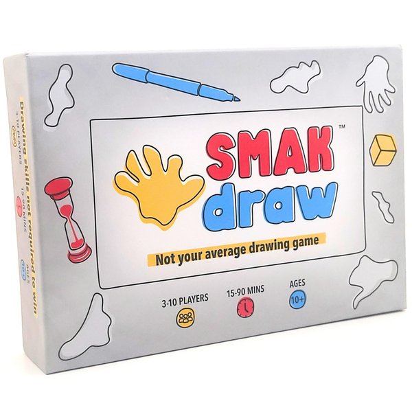 SMAKdraw™ - Award Winning Drawing Game - 3-10 Player Party Game - Elevate The Fun for Adults, Teens, Kids