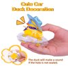 MuMyer Cowboy Ducks for Car Dashboard, Rubber Duck Car Ornaments Accessories with Mini Holographic Cowboy Hat Swim Ring Scarf Sunglasses Special Prop(Gc20)