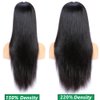 ITODAY 250g 30 Inch Lace Front Wigs Human Hair 220% Density 12A 13X4 Straight HD Transparent Lace Human Hair Wigs for Black Women Glueless Frontal Wigs Pre Plucked (30 Inch, 13x4 Natural Color)
