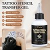 Pjordo 2PCS Tattoo Stencil Transfer Gel Solution, 8oz Tattoo Stencil Gel for Transfer Stickers Paper, Tattoo Transfer Gel for Clean, Dark Stencils, No Smear, Long Lasting, Tattoo Supplies Accessories