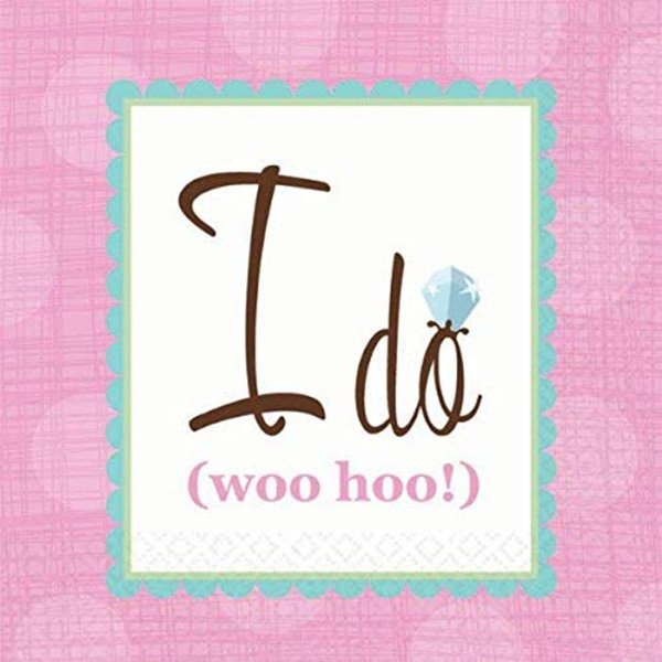 Something Blue-I Do Beverage Napkins | Wedding and Engagement Party