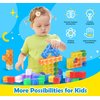 XDUOYJOY 48PCS Magnetic Blocks, Magnet Building Blocks for Toddlers, Preschool STEM Construction Kit, Sensory Montessori Building Toys for Boys Girls 3+