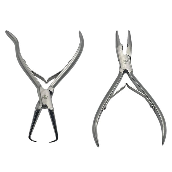 5PC MIRACLE Microlink Hair Extension Pliers Set – Beading Tools Kit for Hair Extensions with Beads Closer & Remover Tool