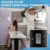3316250.712 RV Single Zone Wall Thermostat Fit for Dometic, w/Digital Temperature Display Compatible with Camper RVs and Trailers, Black.