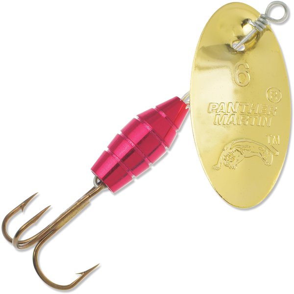 Panther Martin PMMR_9_G Metallic Deluxe Barrel Body Spinners Fishing Lure - Gold - 9 (3/8 oz)