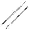 HIFAU 2PCS Premium Cuticle Pusher and Cutter, Manicure Tools Set for Fingernail and Toenail