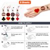 Casino Theme Temporary Tattoos Birthday Party Decorations Favors Decor Supplies Cute Tattoo Stickers 8 Sheets 96 PCS Gifts for Kids Boys Girls Games Classroom Rewards Prizes Carnival Christmas