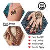 Temporary Tattoos Ink, Semi Permanent Tattoos, DIY Fake Freckles Temporary Tattoos for Women Men Kids,Summer Trend Freehand Ink with 78 Pcs Free Tattoo Stencils,Jagua Gel - Full Kit 5 Bottles