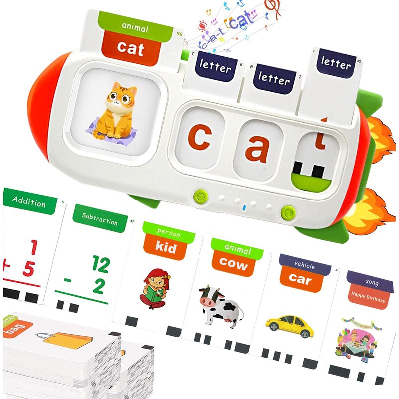 Alphabet Talking Flash Cards & Math Games for Kids 2-8, Speech Therapy ...