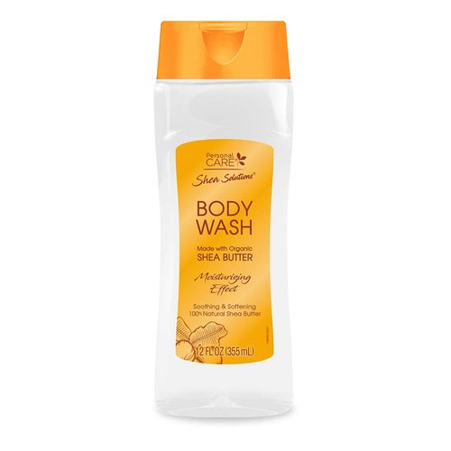Shea Solutions Cleaning Body Wash with Moisturizing Organic Shea Butter, 12 Oz.