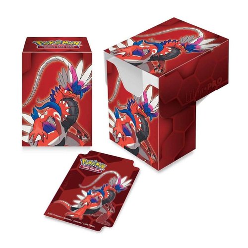 Ultra Pro - Koraidon Full View Deck Box for Pokémon, Stores & Protects 75 Standard Size Cards Double-sleeves, Self Locking Lid Securely Stores Collectible Cards, Valuable Cards & Gaming Cards
