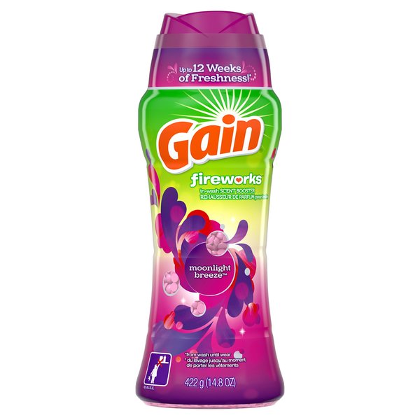 Gain Fireworks in-Wash Scent Booster Beads, Moonlight Breeze, 14.8 Ounce