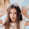 Yean Mini Princess Crown Comb Silver Crystal Tiara Hair Comb Rhinestone Hair Accessories Decorations for Women and Girls (Purple)
