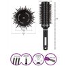 1.8 Inch (43mm)- Round Hair Brush for Blow Drying & Styling Nano Technology Ceramic Ionic - Premium Brush with Boar Bristles and Nylon + Bonus 4 Duckbill Hair Clips