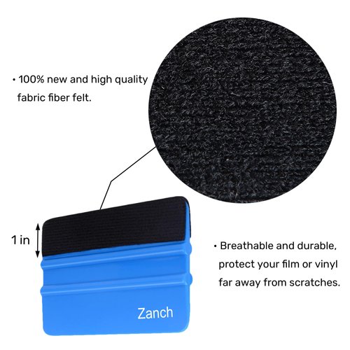 Zanch Squeegee for Vinyl, [2PCS Small Squeegee] [4 INCH Vinyl Squeegee Tool] Car Decal Squeegee for Car Wrap, Craft Sign Making, DIY Crafting, Window Tint