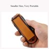 Ancable Folding Hair Brush with Mirror Compact Pocket Size for Travel Car Gym Bag Purse