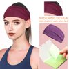 Headbands for Women, Non-Slip, Premium Stretchy Head Bands Hair Accessories,Super Soft Exercise Wide Yoga Running Non-Slip Sweatband,Hair Bands and with Facial Oil Blotting Paper.