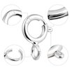 925 Sterling Silver Necklace Clasps - 5mm Spring Clasps for Jewelry Making, Sterling Silver 4mm Jump Rings, Jewelry Clasps and Closures, Suitable for Jewelry Making Necklace (Sterling Silver)