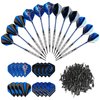 GWHOLE Soft tip Darts Set Aluminum Metal Body Plastic Tip Professional Dart Set Bar Supply for Adult Electronic Dart Board 12 Set