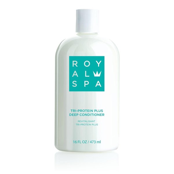 Royal Spa® Tri-Protein Plus Deep Conditioner - Anti-Static, Frizz-Fighting Hair Conditioner, Enriched with Amino Acids & Vitamins, Ideal for Dry, Damaged or Chemically-Treated Hair (16 fl oz)