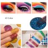 VERONNI 65 Colors Professional Eyeshadow Palette ，Highly Pigmented Glitter Metallic Shimmer Matte Makeup Palettes Ultra Blendable Nude Bright color Natural board Make Up Palletes（Rose Gold）