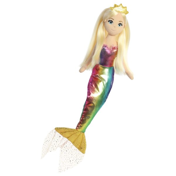 Aurora® Enchanting Sea Sparkles™ Amanda Stuffed Doll - Imaginative Play - Magical Companions - Multicolor 18 Inches