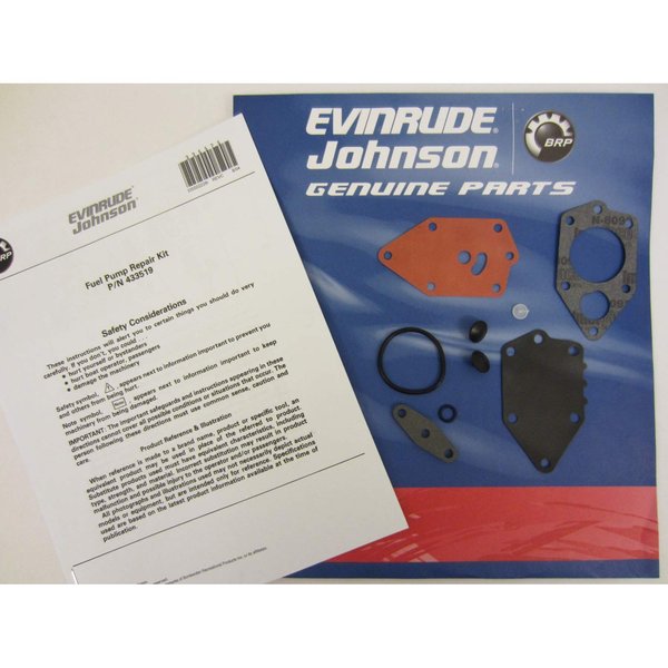 Johnson/Evinrude New OEM Fuel Pump Repair Rebuild Kit 0438616, 438616