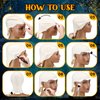 Syhood 4 Packs Halloween Bald Caps Makeup Latex Bald Head Wig Cap Bald Hat Costume Accessories for Women Men Adults(White,Stylish)