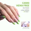CANNI Pastel Lime Green Gel Nail Polish, 1Pcs Bringt Sage Light Green Gel Polish Mint Green Color Nail Polish Gel High Gloss Soak Off U V Gel Nail French Nail Manicure Salon DIY
