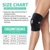 ABYON Adjustable Knee Brace for Knee Pain Relief, Meniscus Tear, Arthritis, LCL, MCL Support - Black Unisex